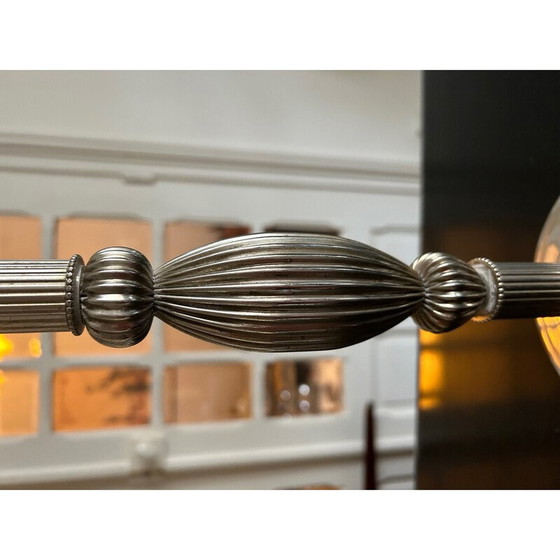 Image 1 of Lampada vintage in metallo rigato, 1980