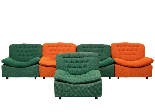 5-Piece Sectional Sofas Of Leolux 1960s Holland