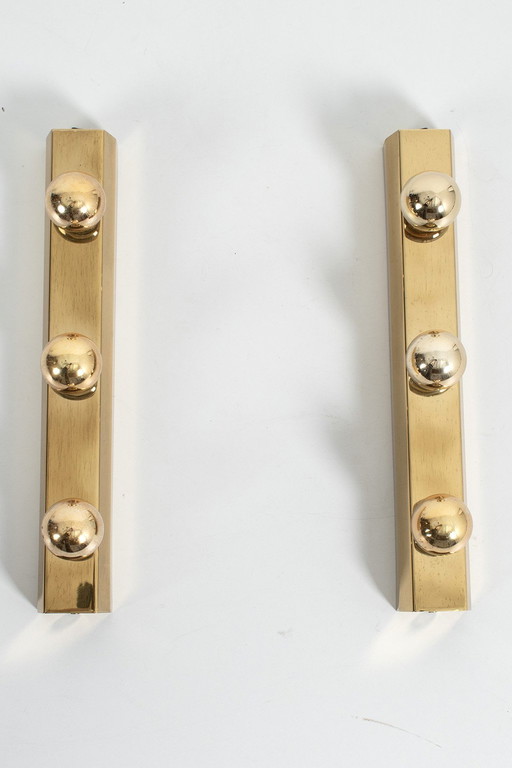 Set di 2 lampade a specchio in ottone