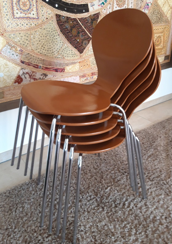 Image 1 of 6 Chairs Model Rondo By Danerka, 1980