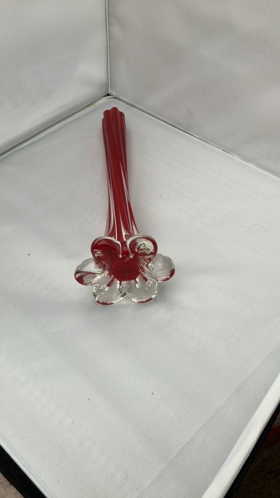 Image 1 of Solifleur Glass Red Vase