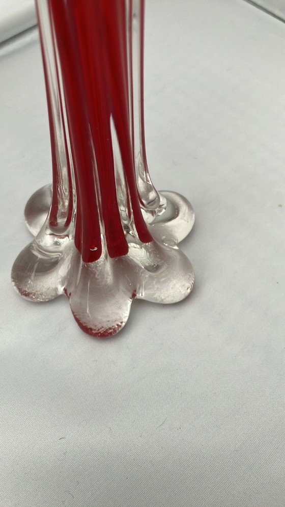 Image 1 of Solifleur Glass Red Vase