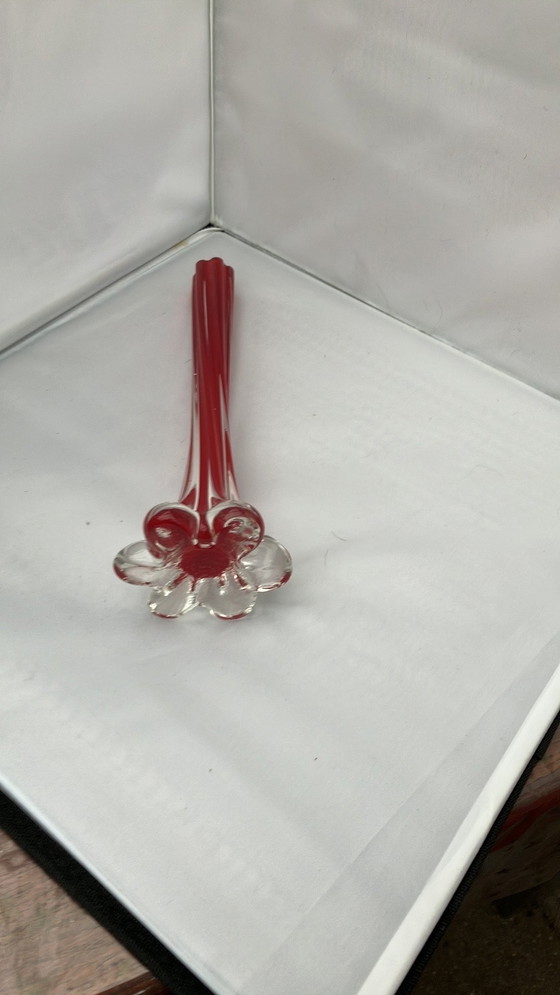 Image 1 of Solifleur Glass Red Vase