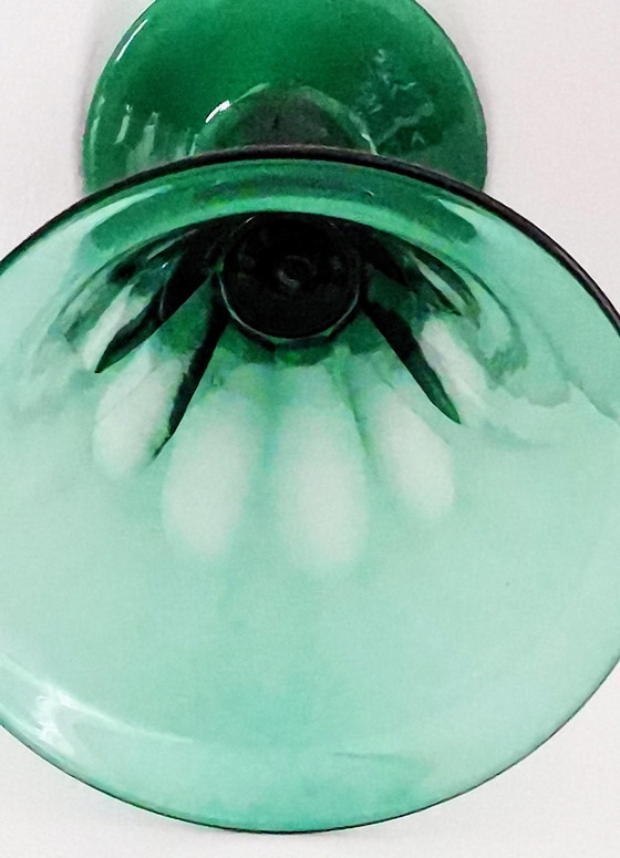 Image 1 of 6 copas de vino del Rin talladas en facetas, principios del siglo XIX