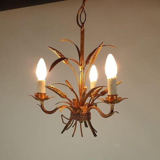 Image 1 of Chandelier Corn ears Hollywood Regency Coco Chanel