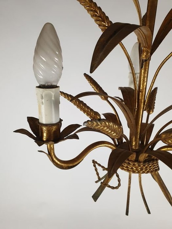 Image 1 of Chandelier Corn ears Hollywood Regency Coco Chanel