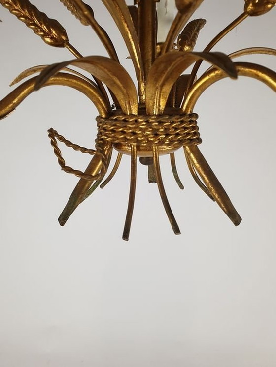 Image 1 of Chandelier Corn ears Hollywood Regency Coco Chanel