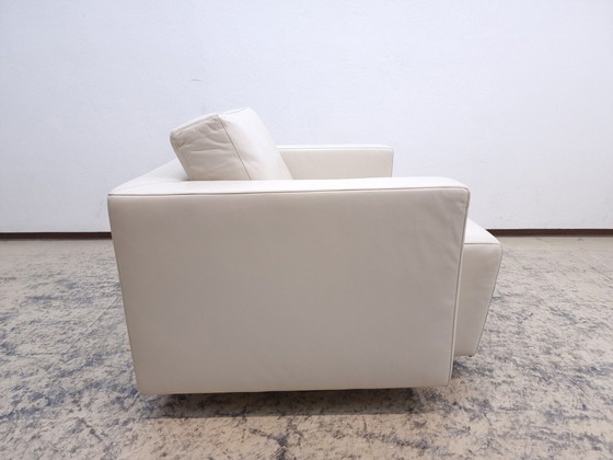 Image 1 of Walter Knoll Nelson Set Fauteuil pivotant Fauteuil design en cuir véritable gris clair