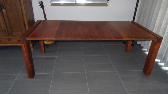 Image 1 of Dining Room Table Of Solid Walnut