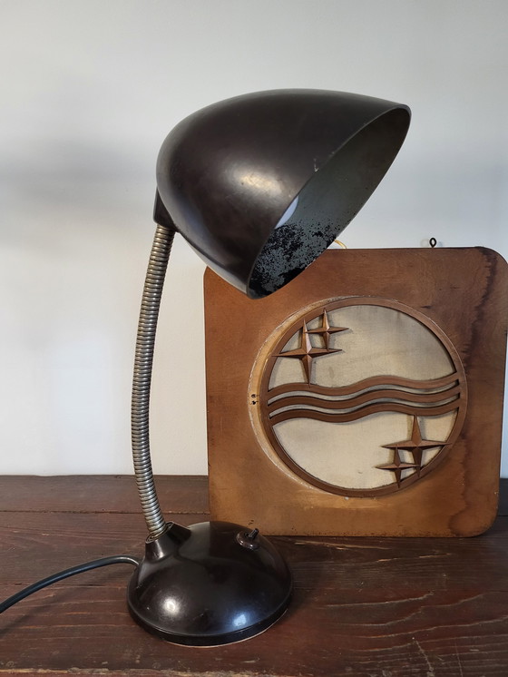 Image 1 of Bauhaus industrial desk lamp in Bakelite, E. K. Cole, 1930s, Czech Republic.