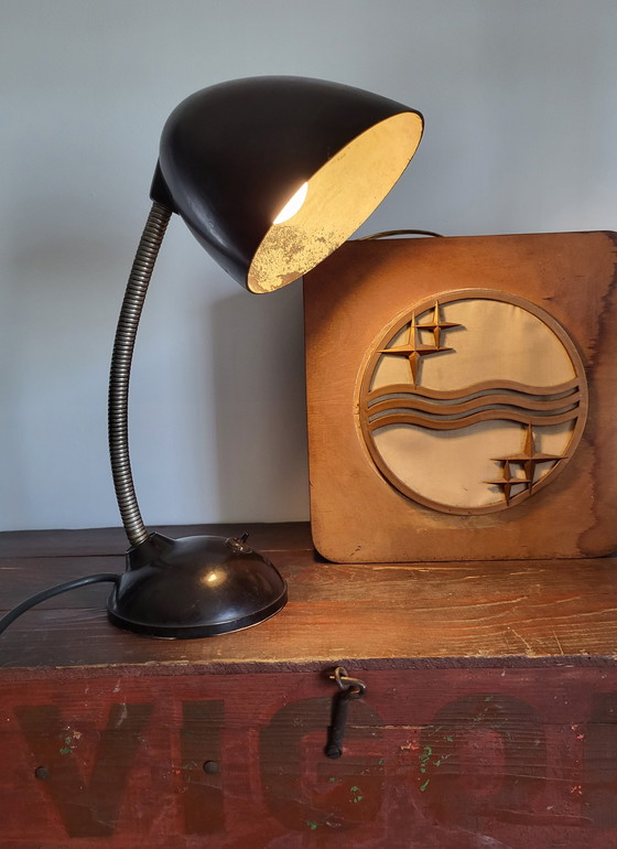 Image 1 of Bauhaus industrial desk lamp in Bakelite, E. K. Cole, 1930s, Czech Republic.