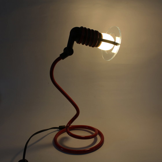Image 1 of Lampada da tavolo a spirale vintage