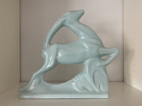 Image 1 of Ceramic Animals: 2 Jumping Capricorns