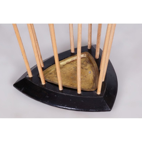Image 1 of Vintage beech umbrella stand, Czechoslovakia 1950