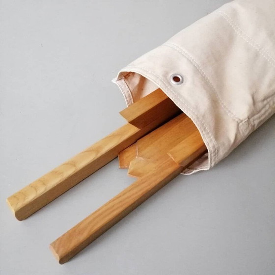 Image 1 of Vintage ash wood folding chair 1960s