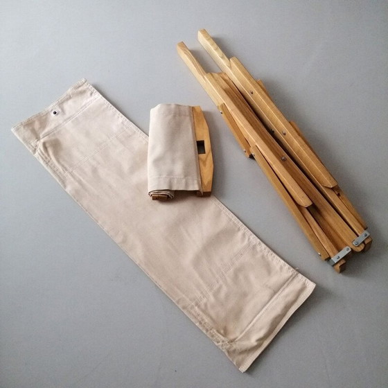 Image 1 of Vintage ash wood folding chair 1960s