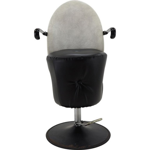 Vintage swivel and adjustable hairdresser's chair 1970