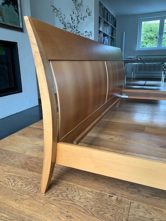 Image 1 of 1 X Molteni "Nottetempo" bed with 2 X slatted frame