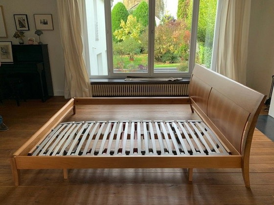 Image 1 of 1 X Molteni "Nottetempo" bed with 2 X slatted frame