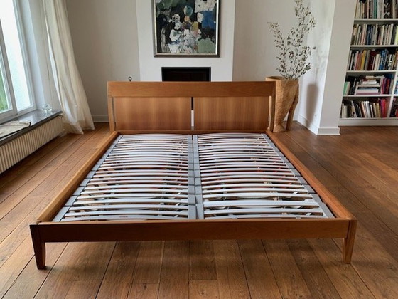 Image 1 of 1 X Molteni "Nottetempo" bed with 2 X slatted frame