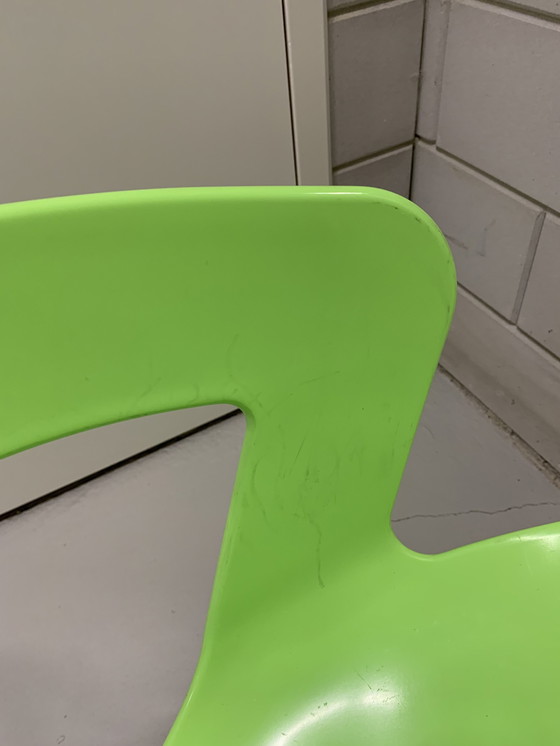 Image 1 of 2x Metalmobil Arredo modèle Ibis chaise vert poison