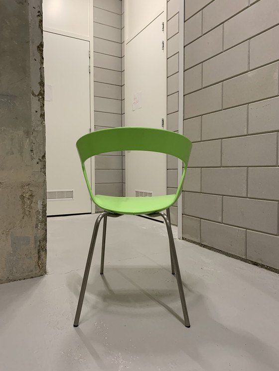 Image 1 of 2x Metalmobil Arredo modèle Ibis chaise vert poison