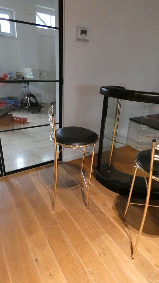 Image 1 of Bar And 3 Cidue Stools