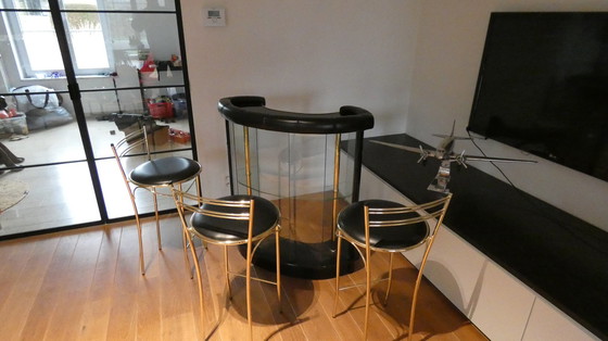 Image 1 of Bar And 3 Cidue Stools