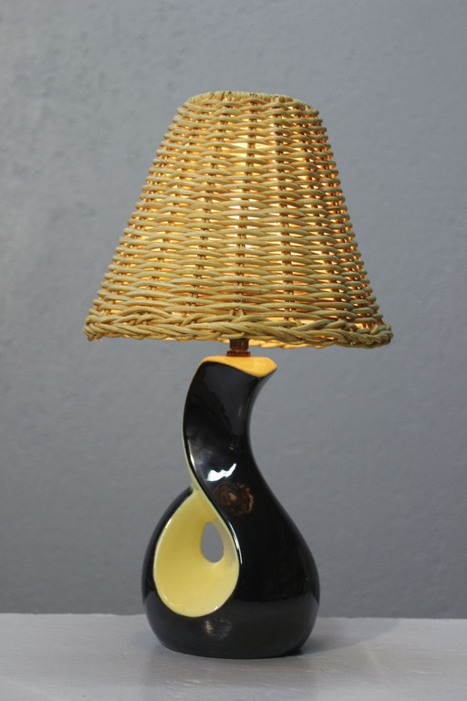 Vintage Zoomorph Ceramic Lamp France 1950S