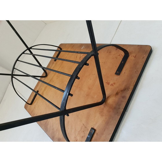 Image 1 of Coffee table with vintage magazine rack, 1960