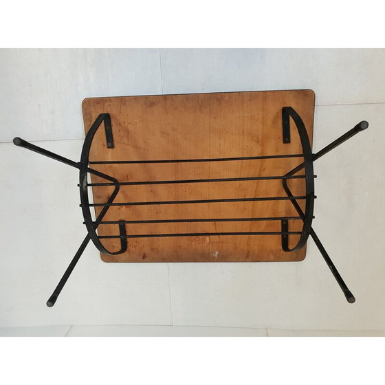 Image 1 of Coffee table with vintage magazine rack, 1960
