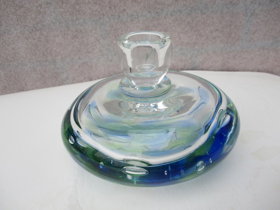 Image 1 of Glass Candle Holder.