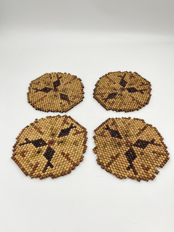 Image 1 of Bamboo Trivet Set