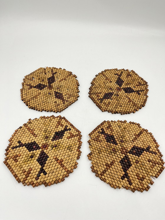 Image 1 of Bamboo Trivet Set