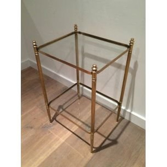 Image 1 of Vintage brass side table 1940