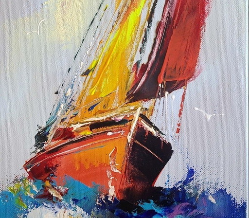 Alfred Aniol "Sailing Ship"