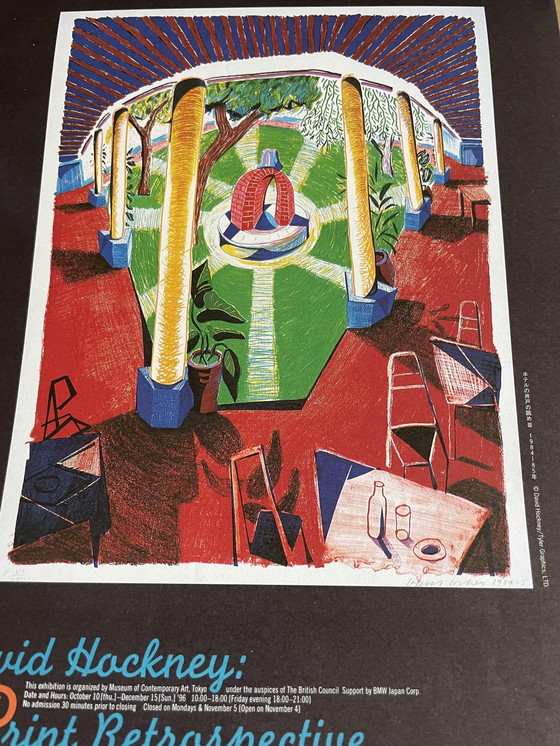 Image 1 of David Hockney, una retrospettiva di stampe, Museo di arte contemporanea di Tokyo, 1996, Copyright David Hockney/Tyler Graphics, 