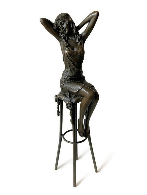 Elegant Lady From Bronze