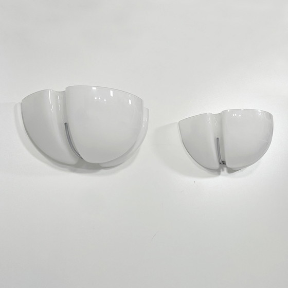 Image 1 of Pair Of Murano Glass Wall Lamps From Vistosi, 1970S