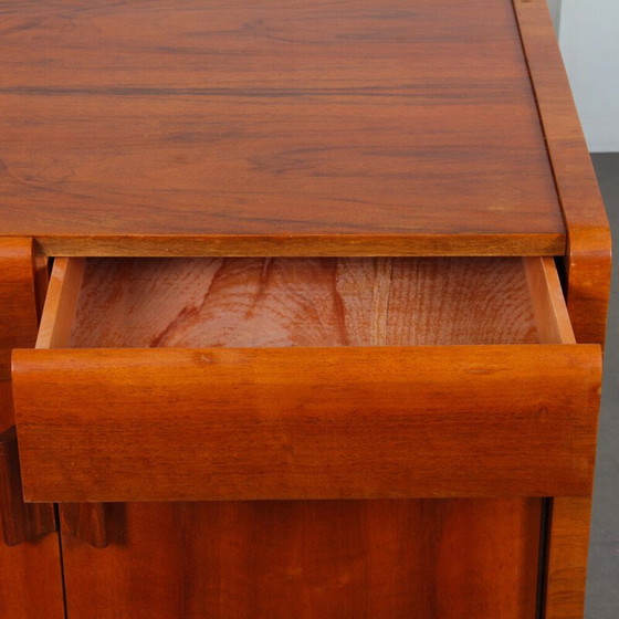 Image 1 of Vintage wooden chest of drawers and opaline plate, 1960