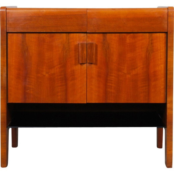 Image 1 of Vintage wooden chest of drawers and opaline plate, 1960