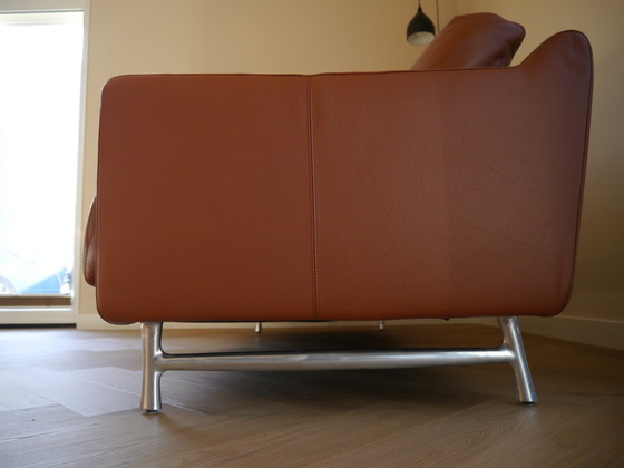 Image 1 of Leolux Azzurro 3.5 Seater Sofa - Leather Ceras - Connecte Base