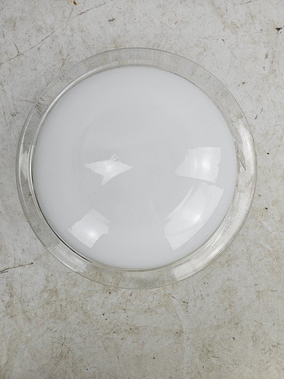 Image 1 of Leucos Italian ceiling light glass