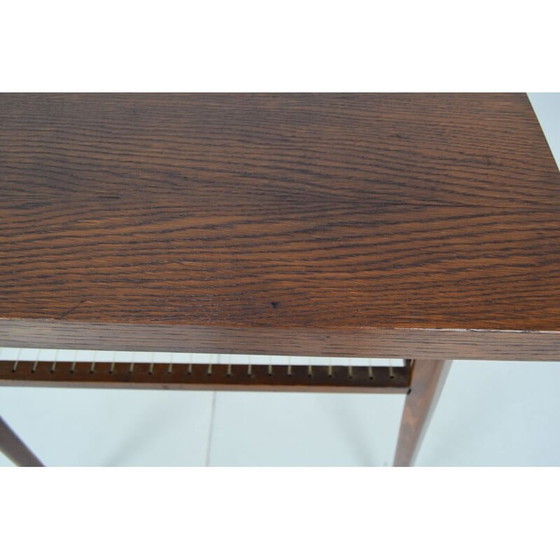 Image 1 of Mid-century oakwood side table by Drevopodnik  Holesov, Czechoslovakia 1960s