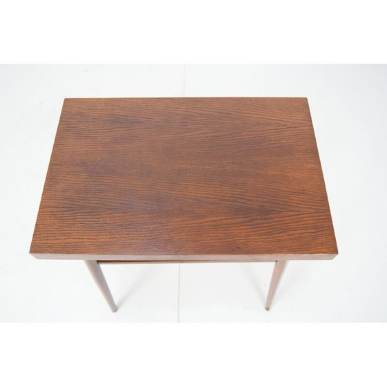 Image 1 of Mid-century oakwood side table by Drevopodnik  Holesov, Czechoslovakia 1960s