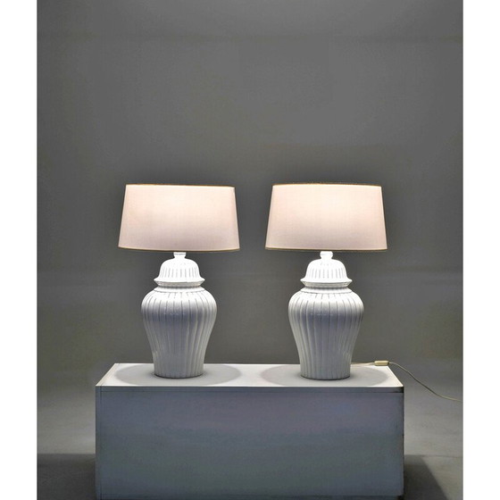Image 1 of Pair of vintage lamps by Tommaso Barbi, Italy 1970