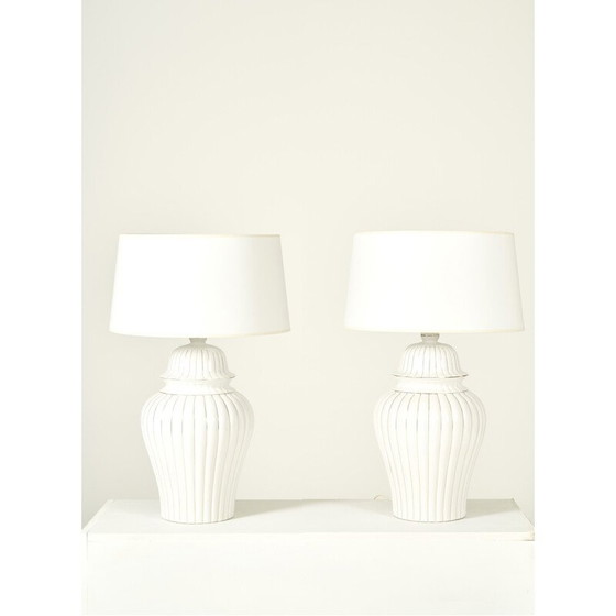 Image 1 of Pair of vintage lamps by Tommaso Barbi, Italy 1970