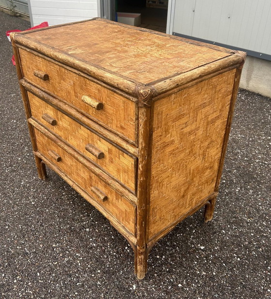 Image 1 of Rattan Chest Of Drawers