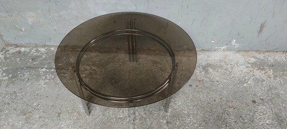 Image 1 of Mid-century chrome space age coffee table