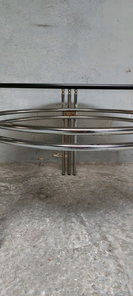 Image 1 of Mid-century chrome space age coffee table